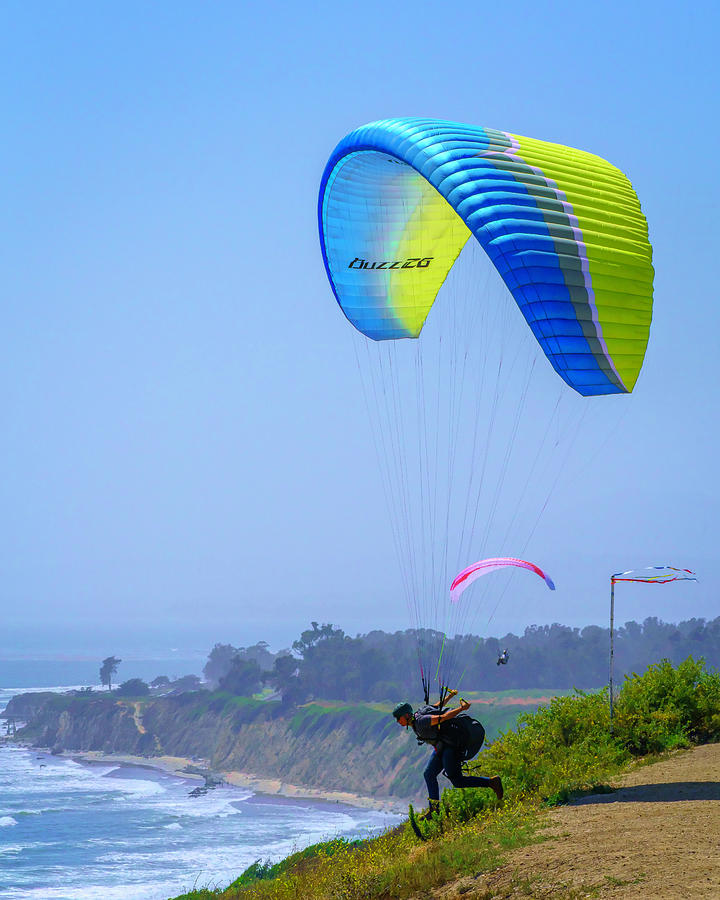 Paragliding on a Breezy Afternoon 15 5.30.22 Photograph by Lindsay Thomson
