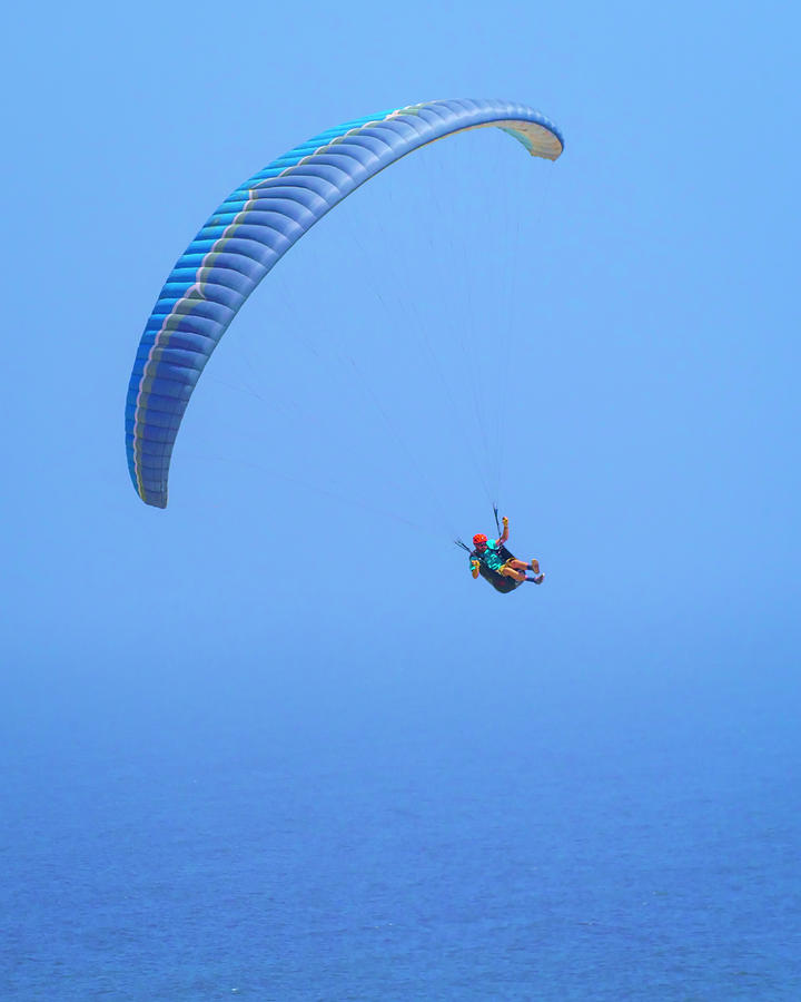 Paragliding on a Breezy Afternoon 3 5.30.22 Photograph by Lindsay Thomson