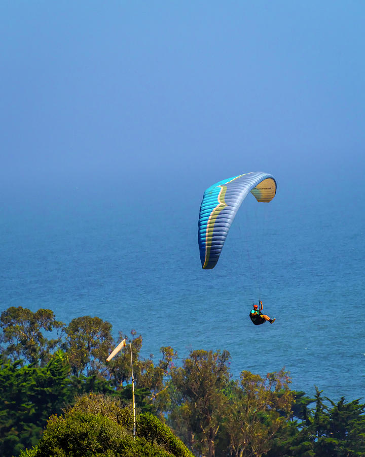 Paragliding on a Breezy Afternoon 4 5.30.22 Photograph by Lindsay Thomson