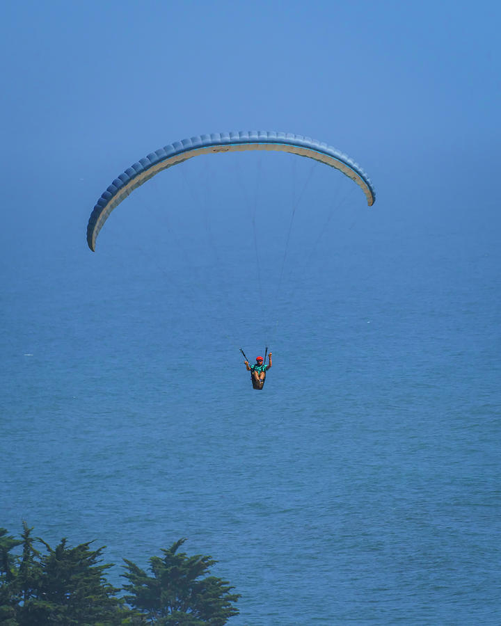 Paragliding on a Breezy Afternoon 5 5.30.22 Photograph by Lindsay Thomson
