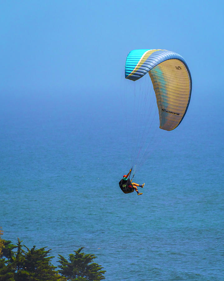 Paragliding on a Breezy Afternoon 6 5.30.22 Photograph by Lindsay Thomson