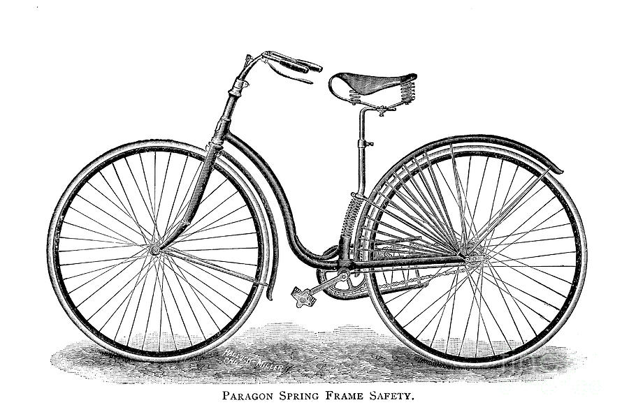 Paragon Spring Frame Safety b1 Drawing by Historic illustrations