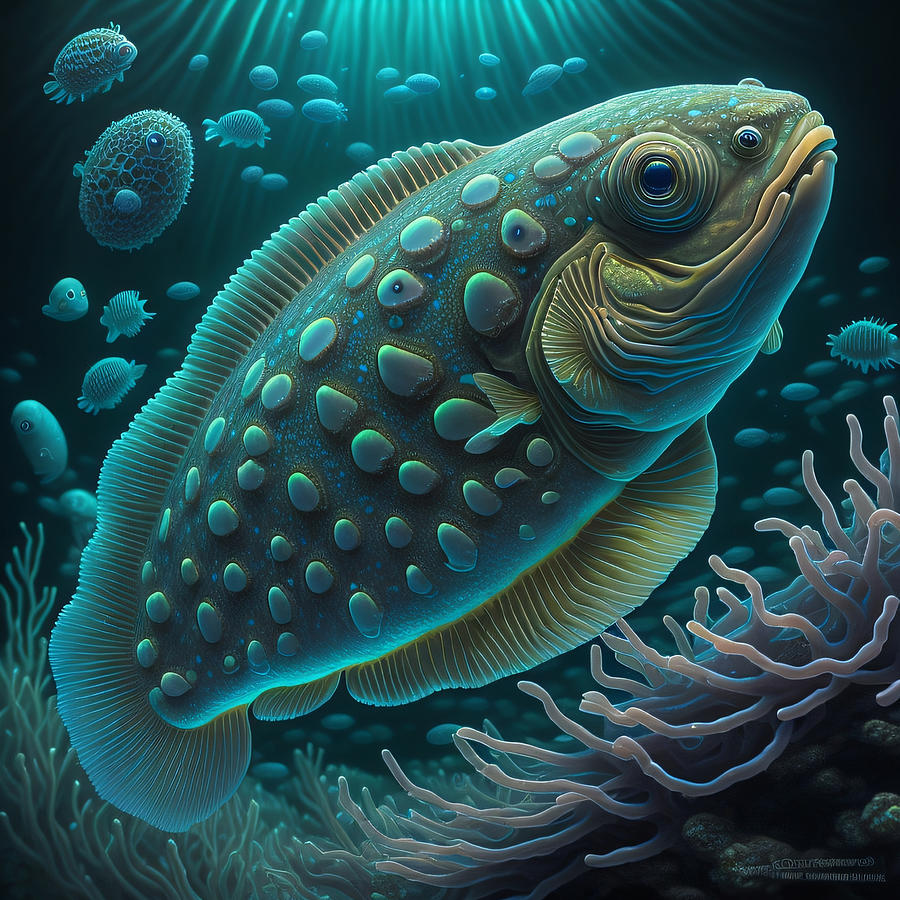 Paramecium Fishie fish Digital Art by Regina Valluzzi