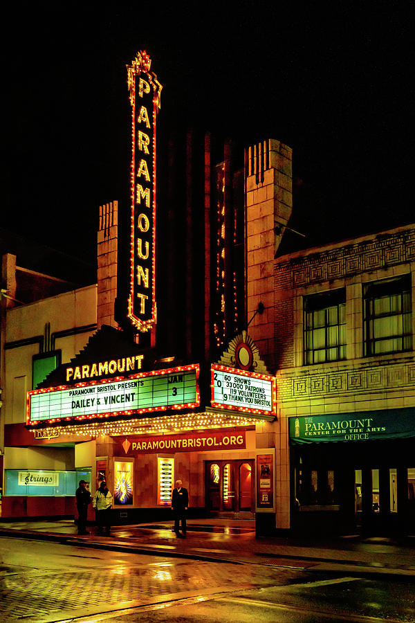 Paramount Bristol Marquee Photograph by Sharon Popek