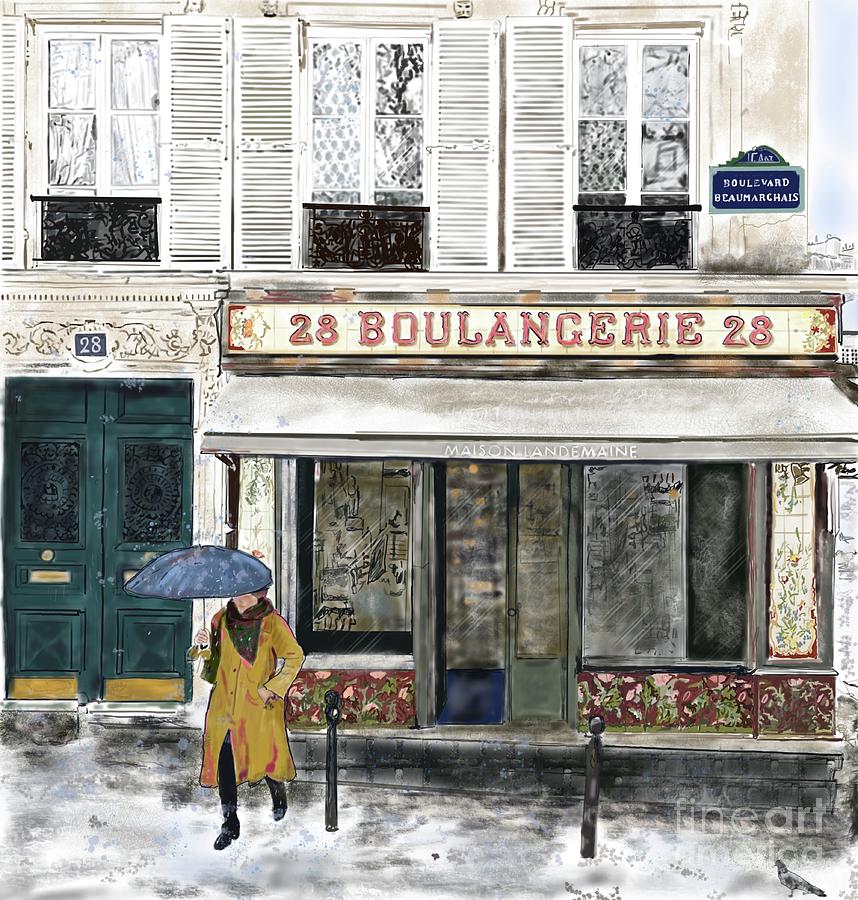Parapluie Paris Painting
