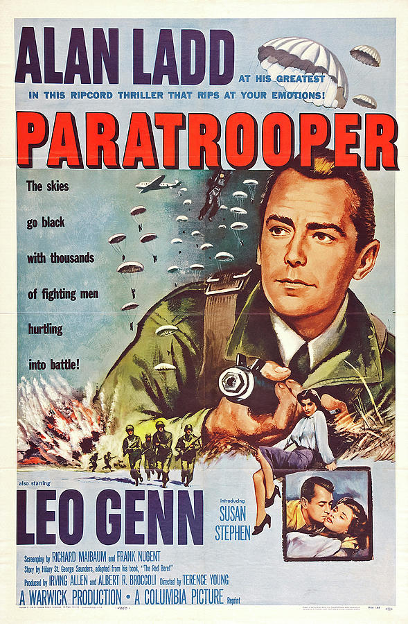 Paratrooper - 1953 Mixed Media by Movie World Posters