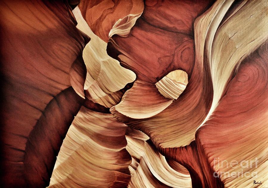 Antelope Canyon Painting - Pareidolia I  by Paula Ludovino