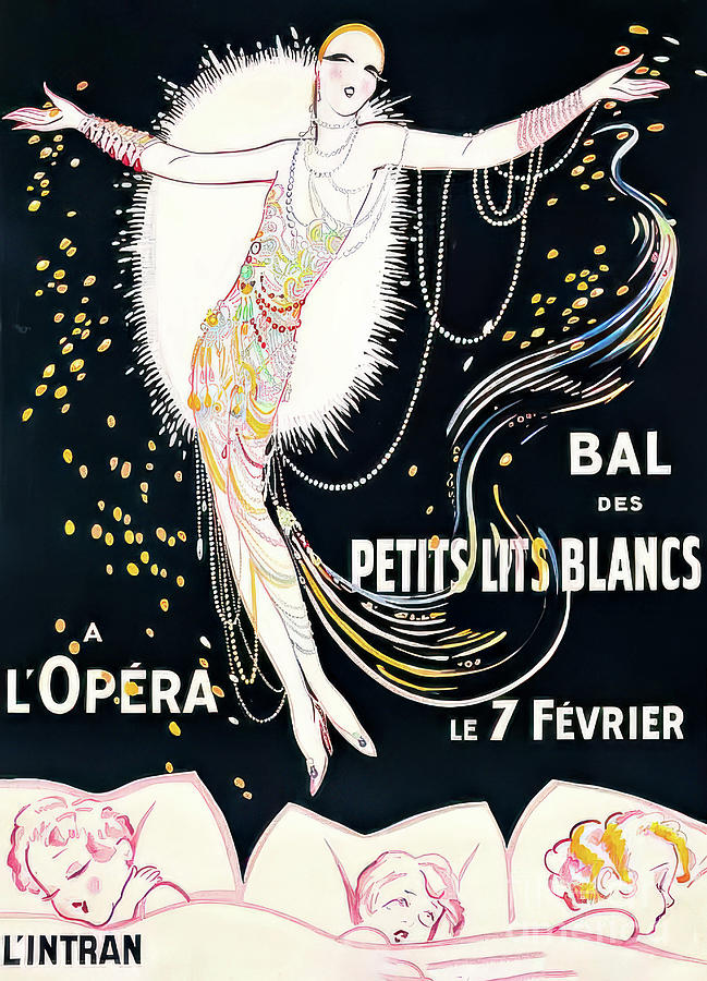 Paris 1928 Art Deco Opera Poster Drawing by M G Whittingham