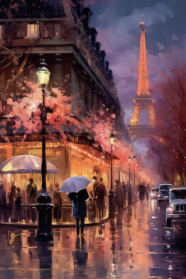 Paris Painting - Paris After Rain by Greg Collins