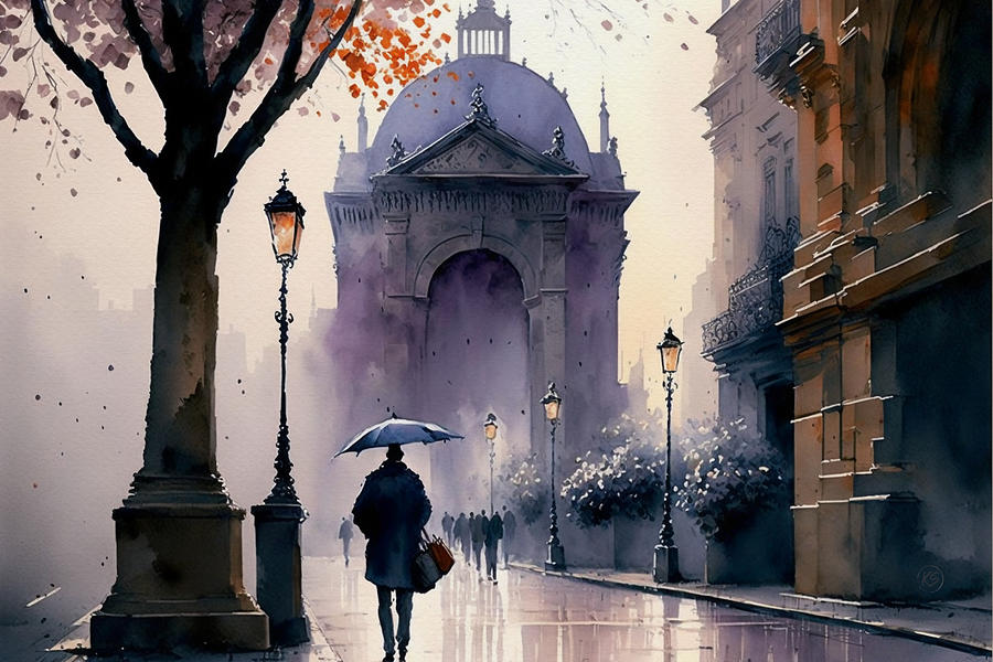 Paris after the rain 2 Digital Art by Kai Saarto