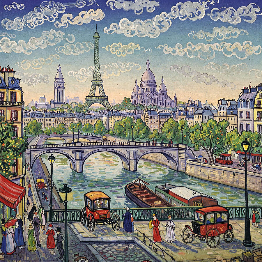 Paris Painting by Alex Mir
