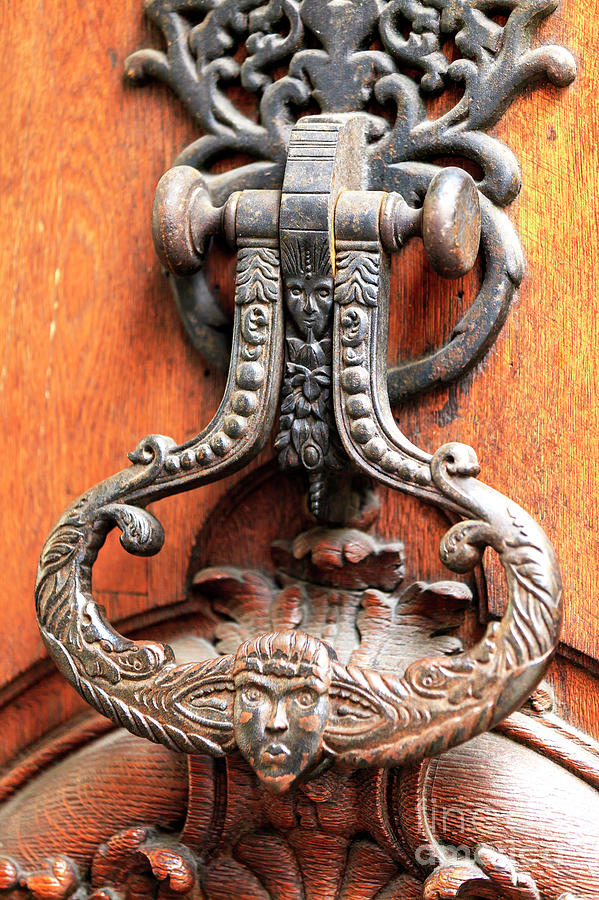 Paris Antique Door Knocker in France Photograph by John Rizzuto