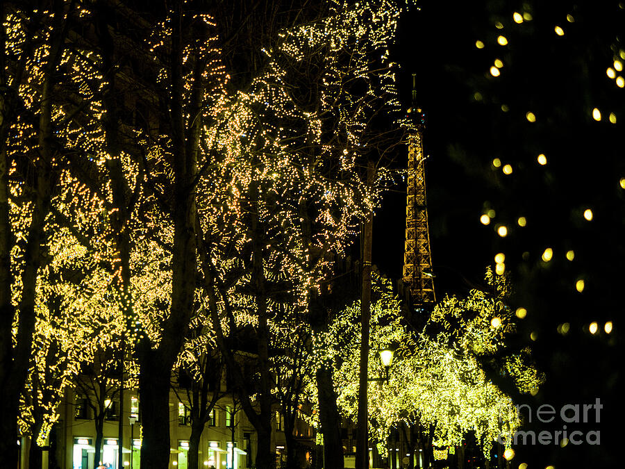 PARIS at CHRISTMAS NIGHT.. Photograph by Alexander Vinogradov