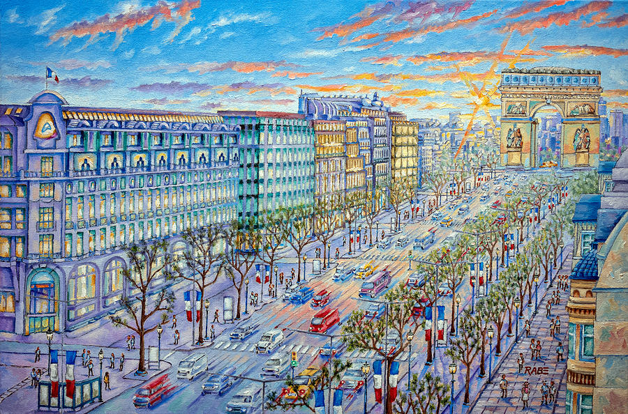Champs Elysees Greeting Cards for Sale - Fine Art America