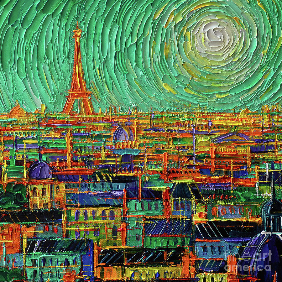 Paris Aux Mille Couleurs Painting by Mona Edulesco