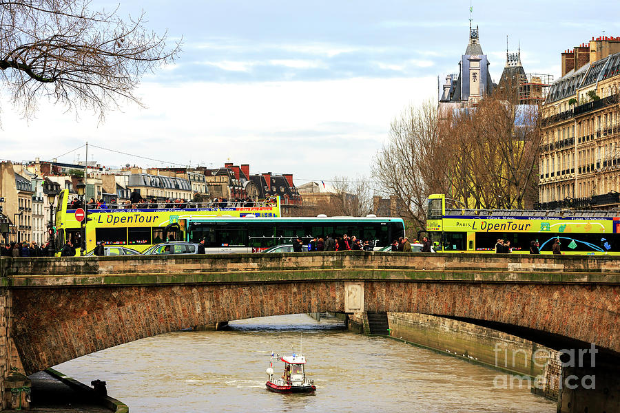 Paris Boat on the Seine Photograph by John Rizzuto