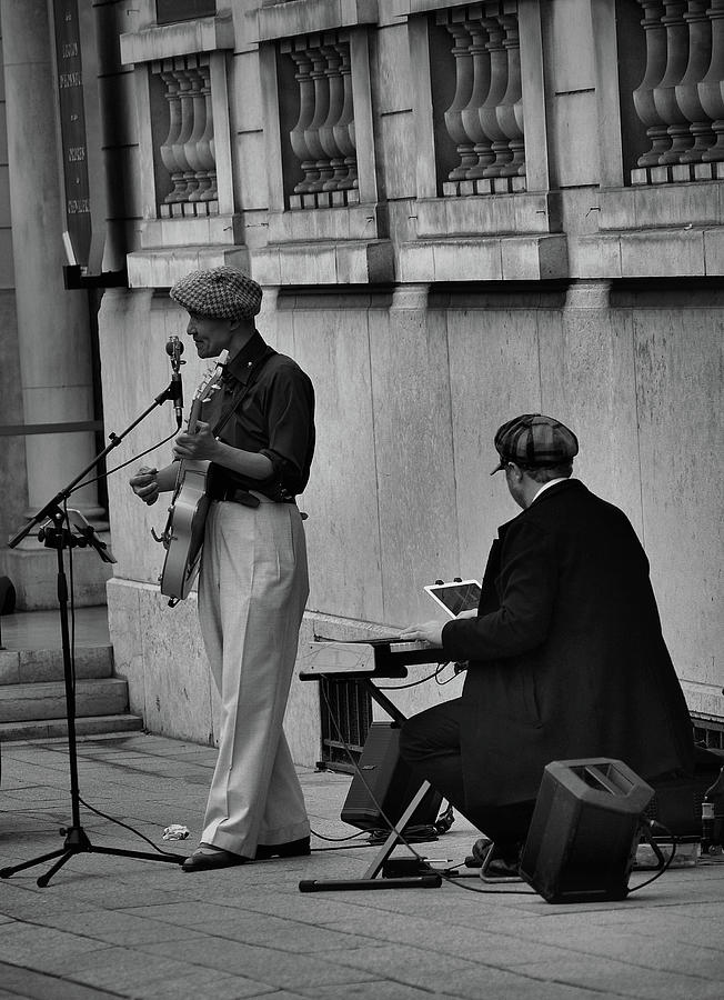 Paris Buskers by the Orsay Photograph by Nadalyn Larsen
