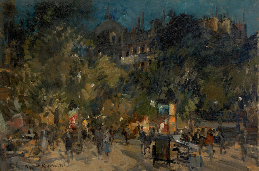 Paris by Night 1925 Painting by MotionAge Designs