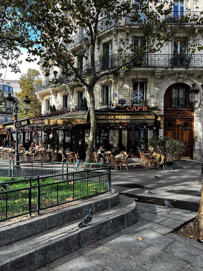 Paris Cafe Painting by AList Art Gallery