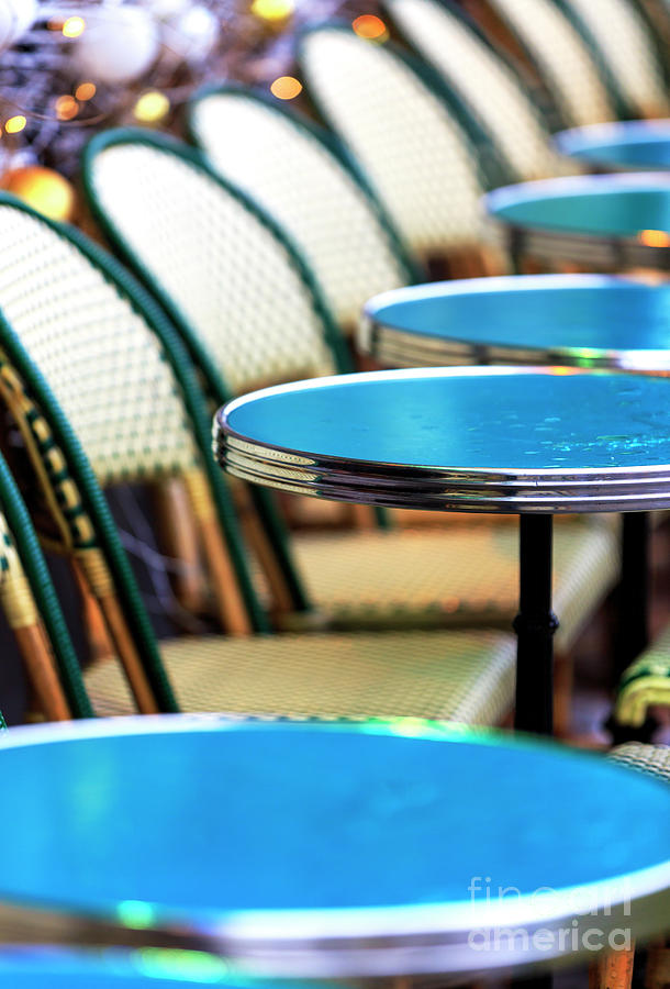 Paris Cafe Tables in the Latin Quarter Photograph by John Rizzuto