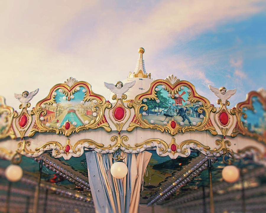 Paris Carousel - Merry Go Round Photograph by Melanie Alexandra Price