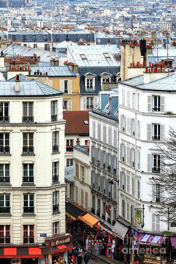 Paris City View Number Four from Montmartre Photograph by John Rizzuto