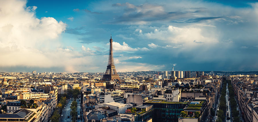 Paris Cityscape Photograph by Borchee