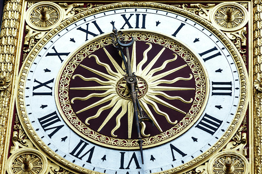 Paris Conciergerie Clock Face Photograph by John Rizzuto - Fine Art America