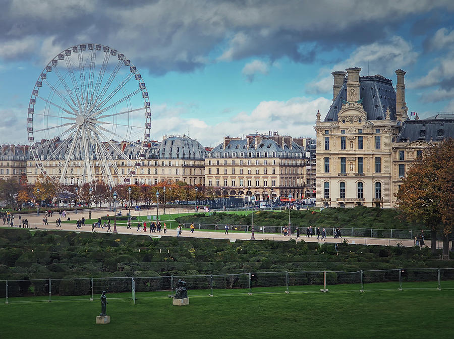 Paris Ferris Wheel Next To Louvre Photograph By Psychoshadow Art Fine Art America 1550