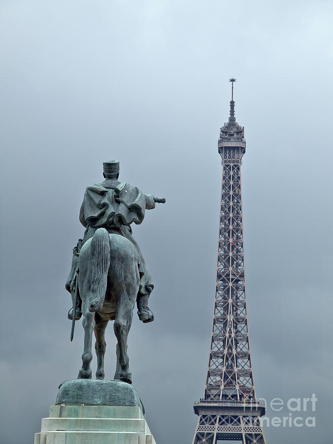 PARIS FRANCE EIFFEL TOWEL SYMBOL monument STATUE EFFECTIVE EXPRESSIVE  Photograph by Tatiana Bogracheva