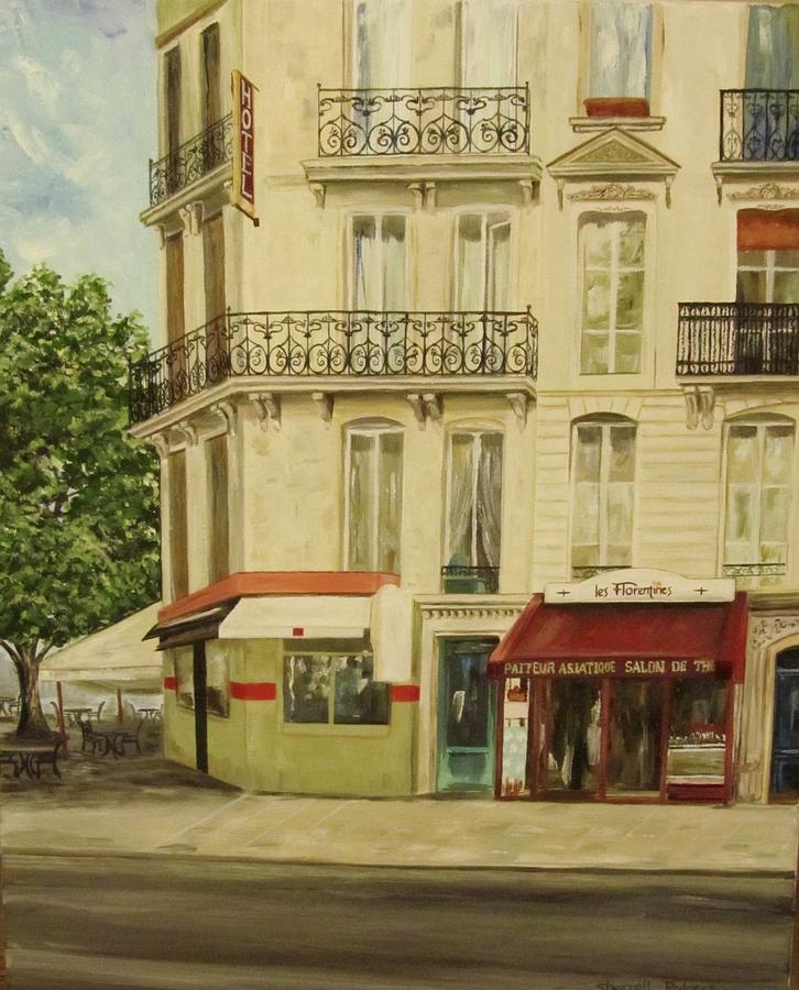 Paris Hotel Painting by Sherrell Rodgers