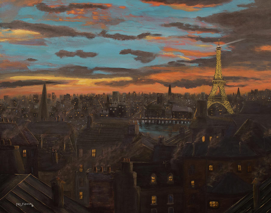 Paris Painting Painting by Ken Figurski