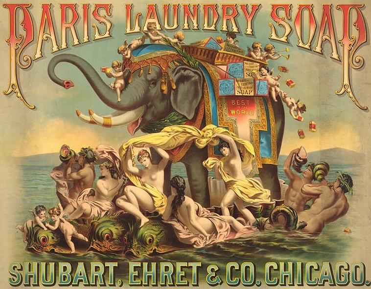 Paris Laundry Soap Digital Art by Kim Kent