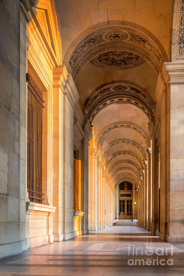 Paris - Louvre Museum - Arched Walkway II Photograph