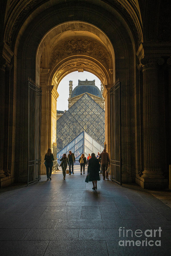 Louvre Photograph - Paris Louvre Through to the Light by Mike Reid