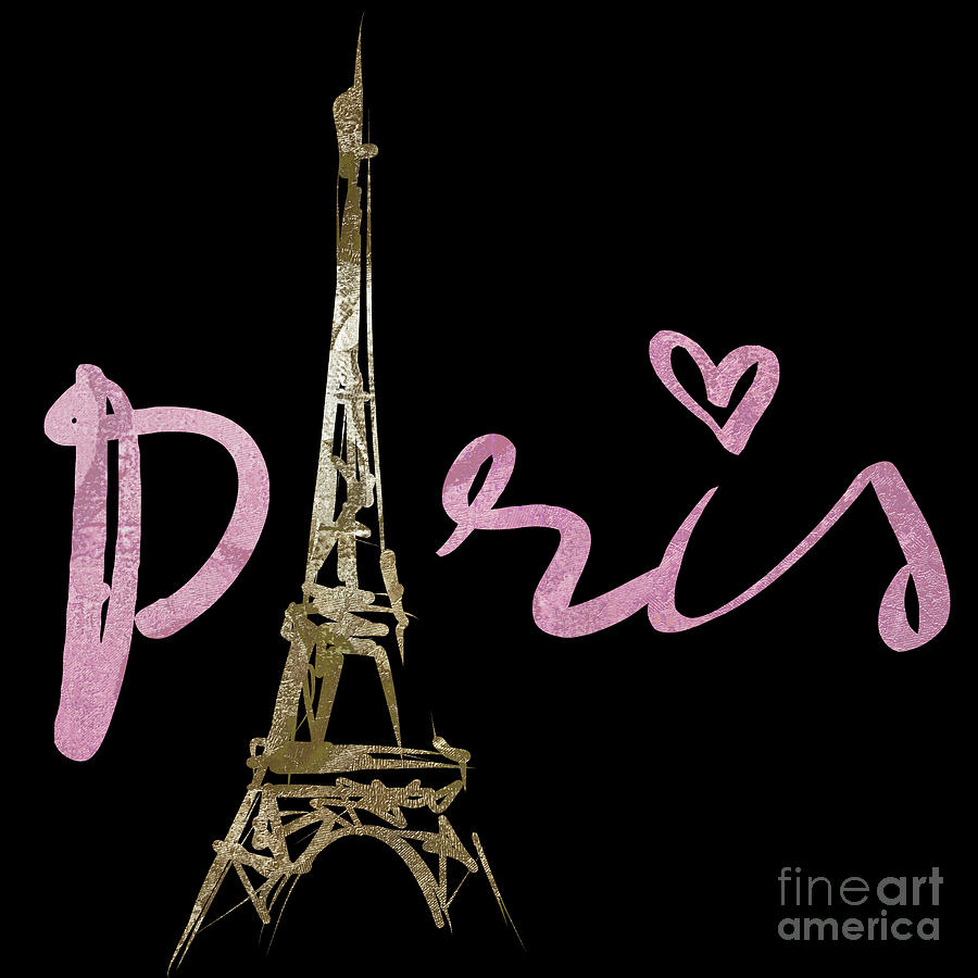 Eiffel Tower Painting - Paris Love by Mindy Sommers
