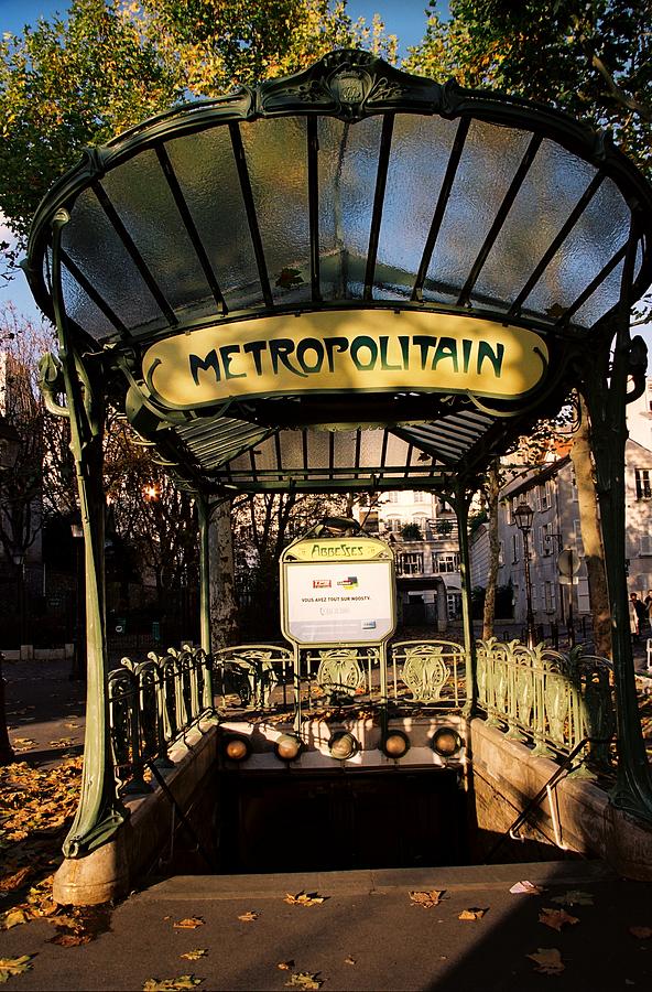 Paris Metro Photograph by Claude Taylor