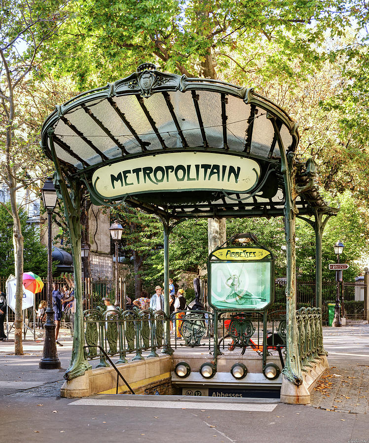 Paris Metro Edicule Entrance Photograph by Weston Westmoreland