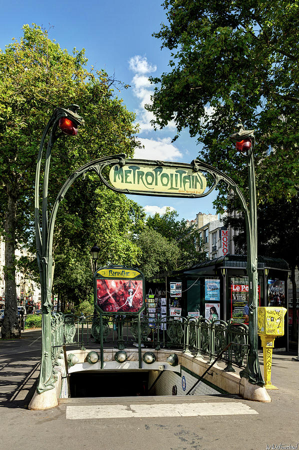 Paris Metro Entourage Entrance Full Photograph by Weston Westmoreland