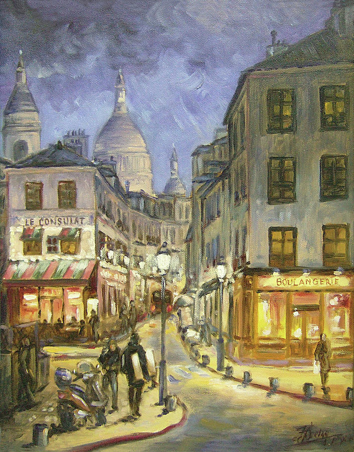 Paris - Montmartre, rue Norvins Painting by Irek Szelag - Fine Art America