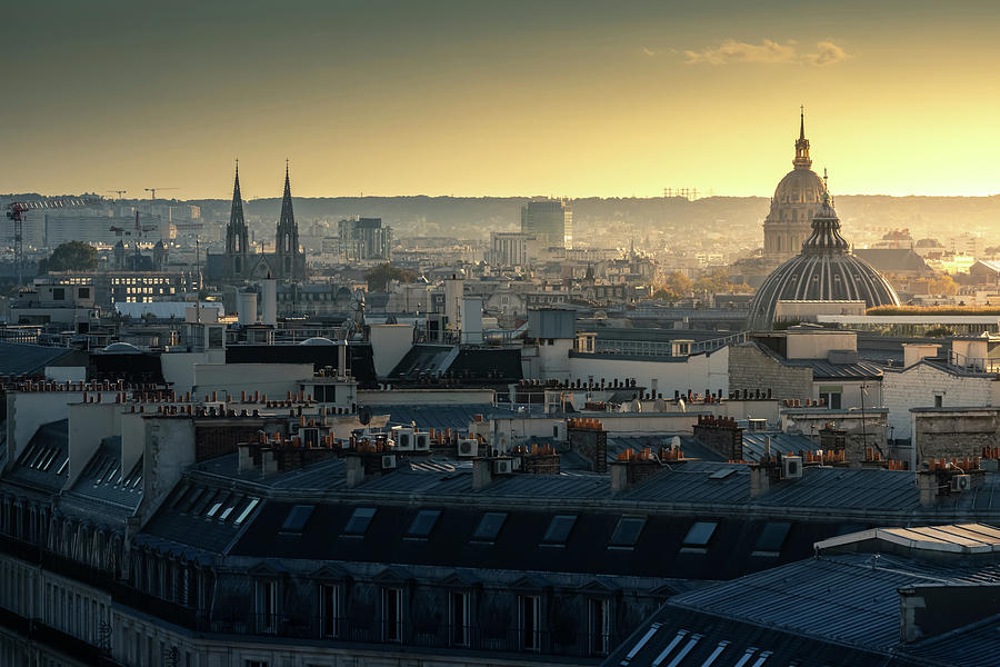 Paris Photograph - Paris Morning  by Jerome Labouyrie