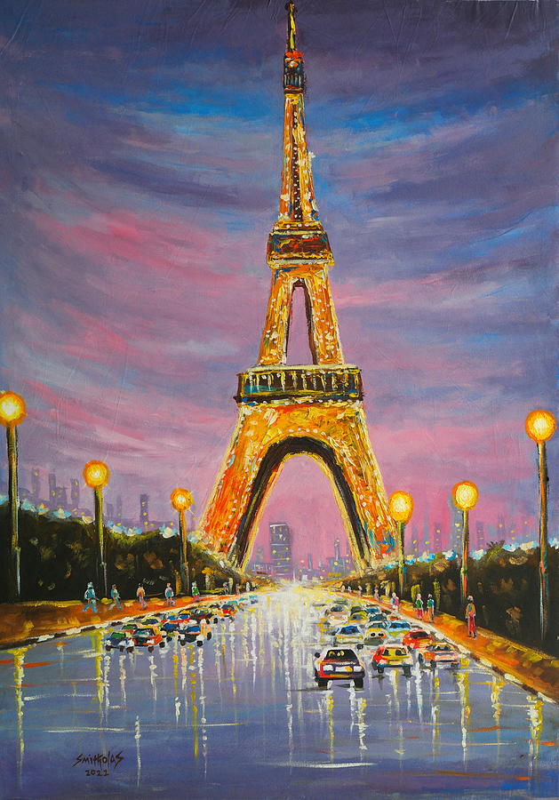 Paris of my Dreams Painting by Olaoluwa Smith