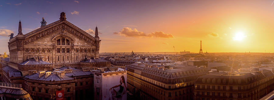 Paris Opera Golden Hour Photograph by Serge Ramelli