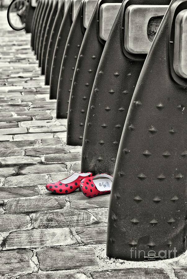 Paris, Red Dancing Shoes Left Over Photograph by Tatiana Bogracheva