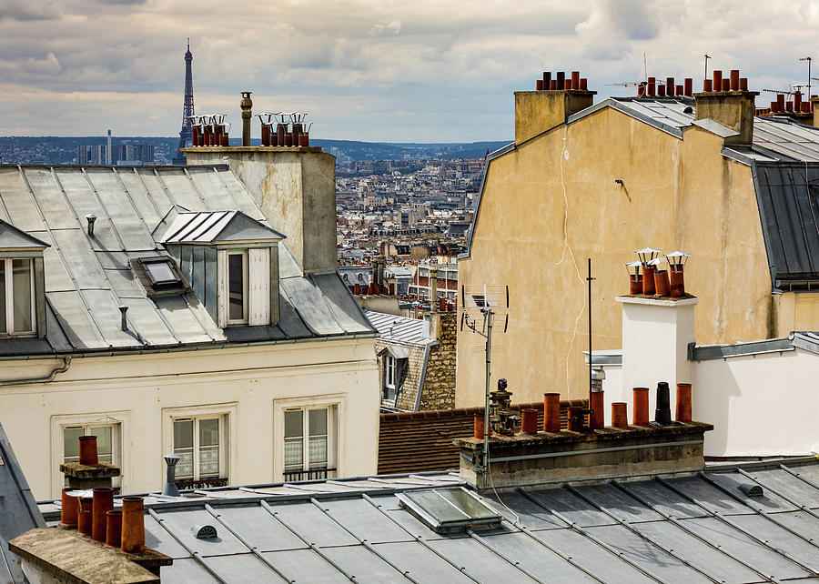 Paris Rooftops  Photograph by Tim Fitzwater