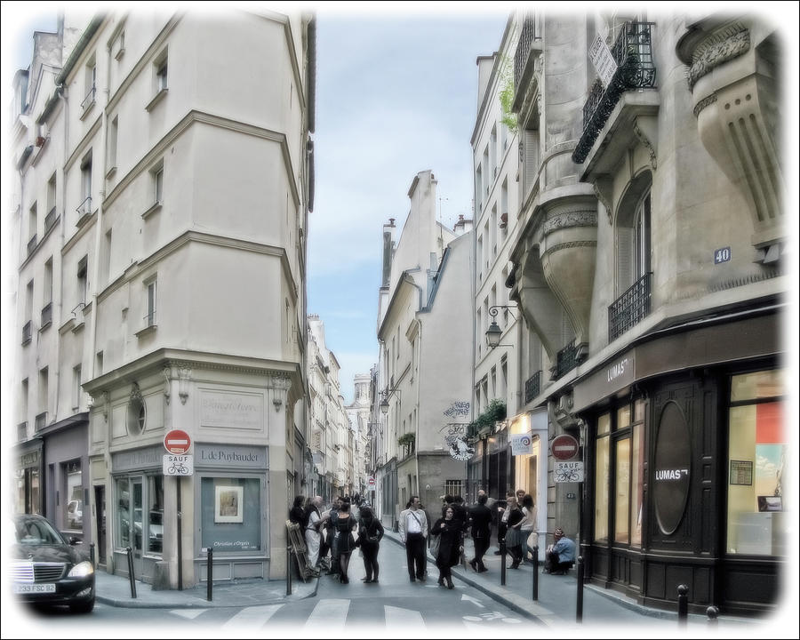 Paris Side Street Photograph by David Thompson - Fine Art America