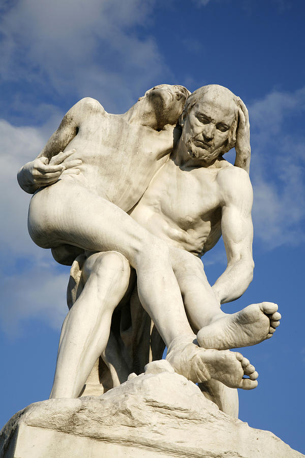 Paris - Statue of The Good Samaritan Photograph by Sedmak
