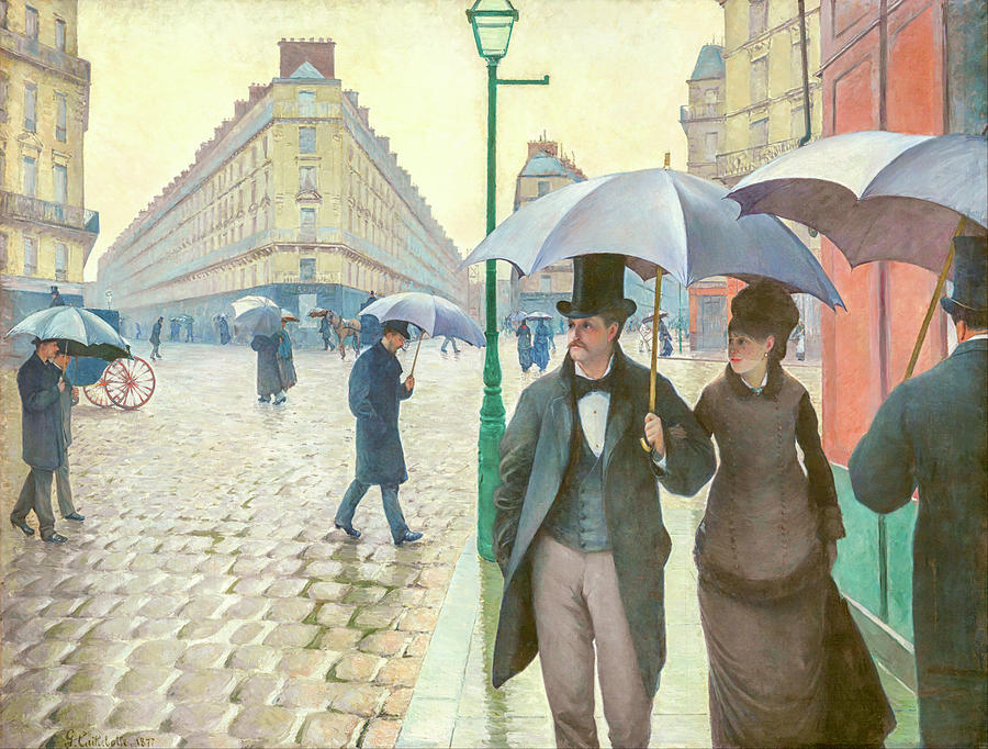 Paris Street Rainy Day By Gustav Caillebotte Painting By Gustav ...