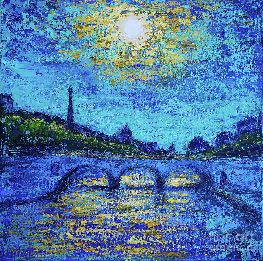 Paris Sun Painting by Denys Kuvaiev