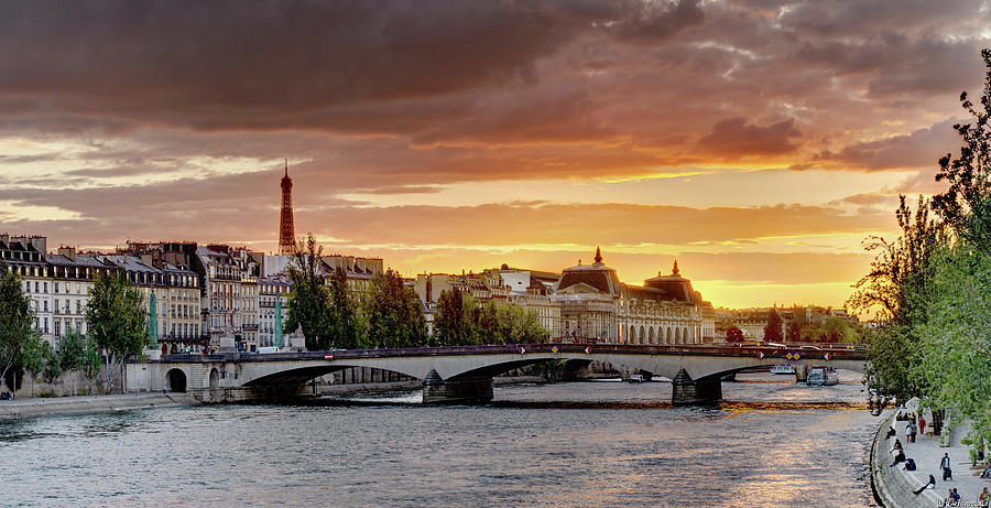Paris Sunset 01 Photograph by Weston Westmoreland